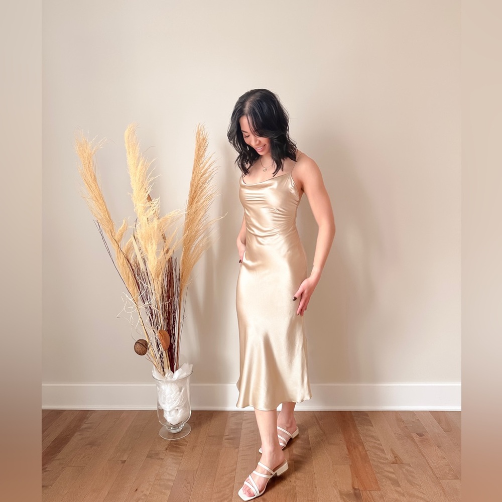 Silk Maison Mulberry silk midi dress
